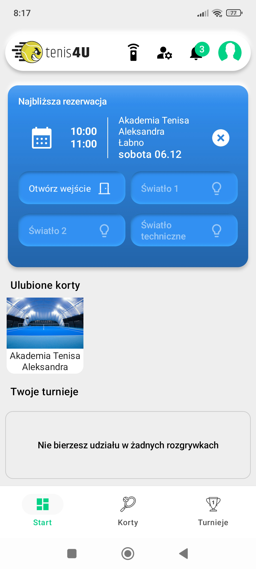 Rezerwacja kortu tenisowego - widok 5